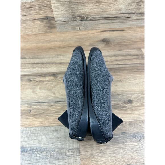 Mahabis Classic Dark Grey Wool / Yellow Soles Slippers Size EU 37 US 6.5 - Picture 3 of 7